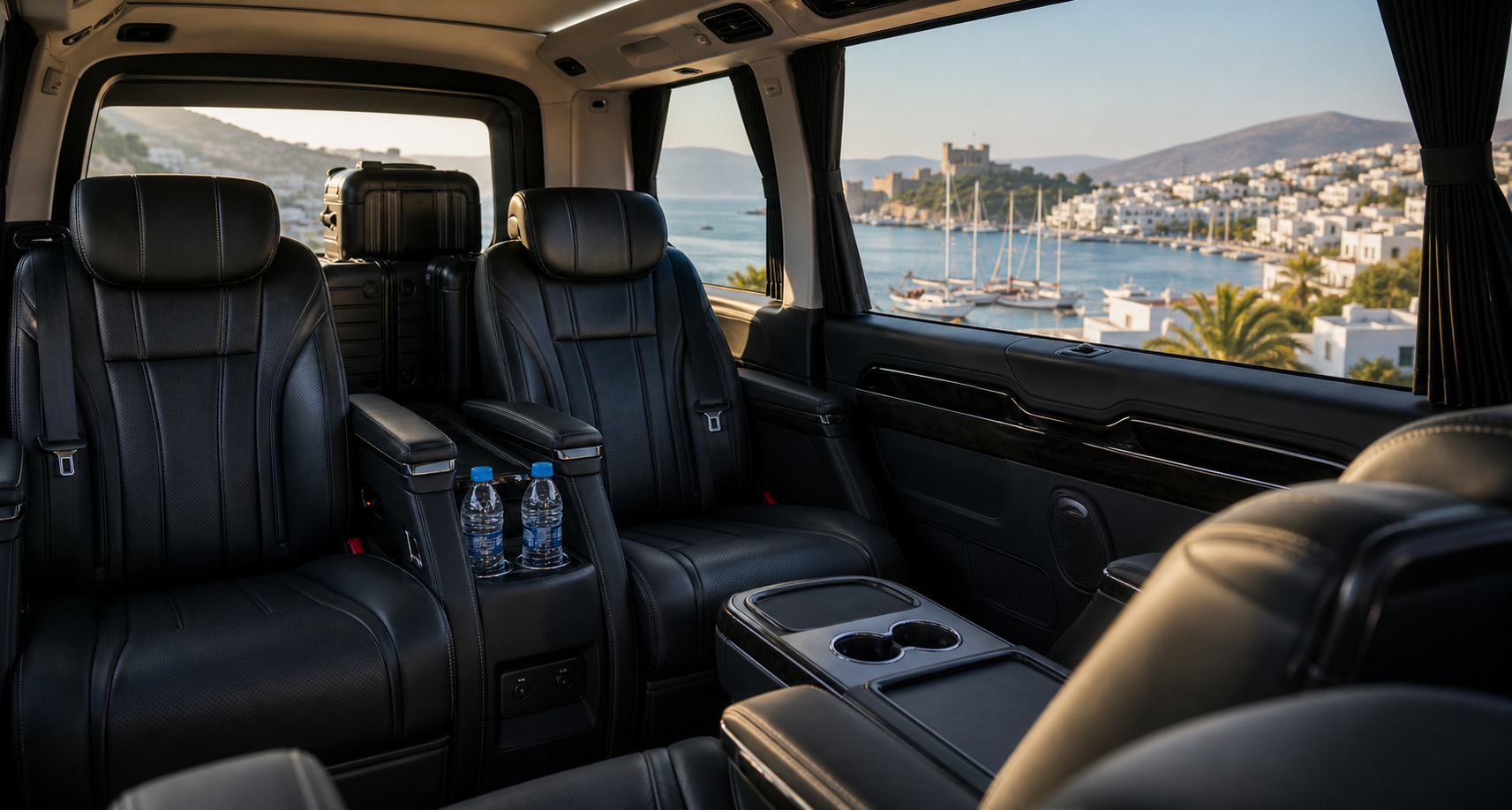İstanbul Bodrum VIP transfer araç içi konfor görseli